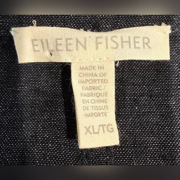 Eileen Fisher 100% Organic Linen Henley Shirt Dress Size XL - Picture 2 of 10